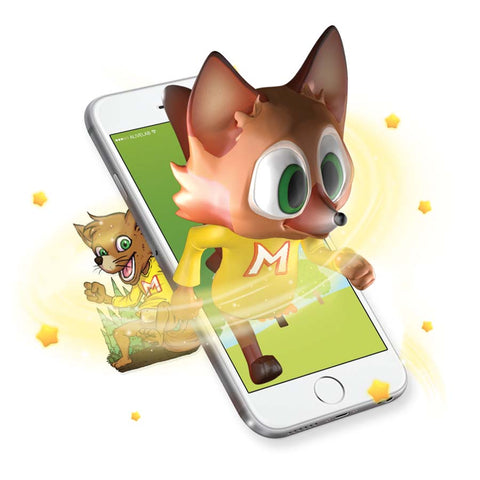 Augmented Reality fox sticker comes to life
