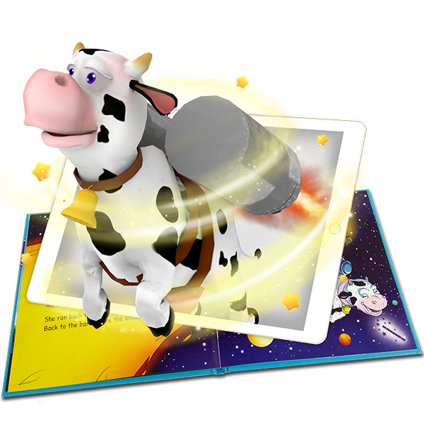 The cow that says how augmented reality story book detail