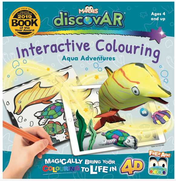 Aqua Adventures 4D Interactive Colouring Book